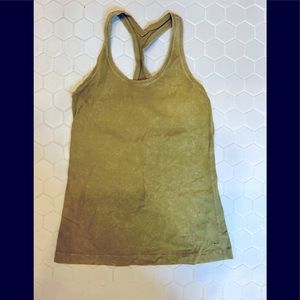 Lululemon tank top size 8 tie-dye green